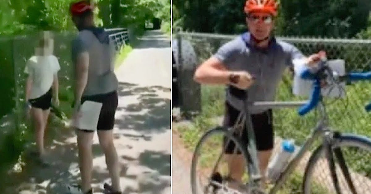 Cyclist That Attacked A Child Trying To Post Anti-Racist Signs, Wanted