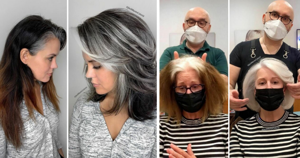 Grey Hair Makeovers